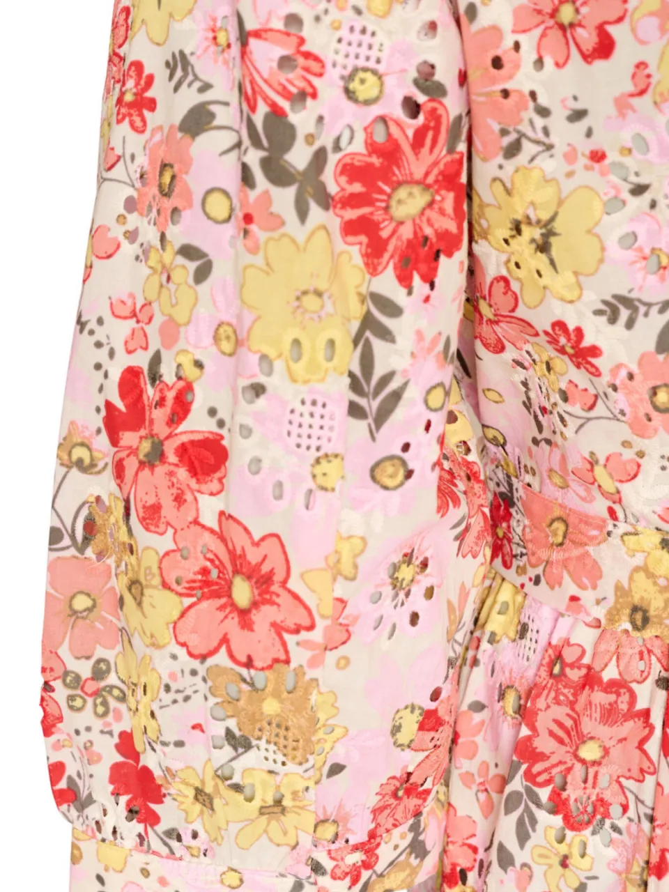 Zizzi gebloemde midi jurk Plus Size - roze, foto 5