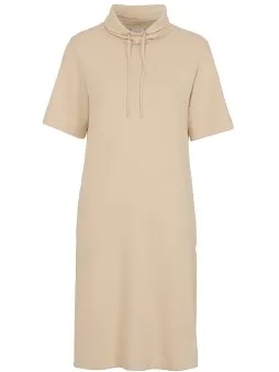 Damella Knitted Lounge Dress Beige