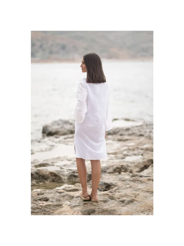 Isla Bonita By Sigris Korte Jurk Isla Bonita By Sigris Kurta Wit