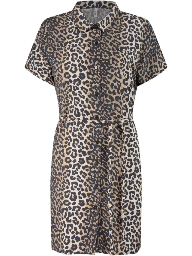 Only Nova Jurk Dames bruin - zwart