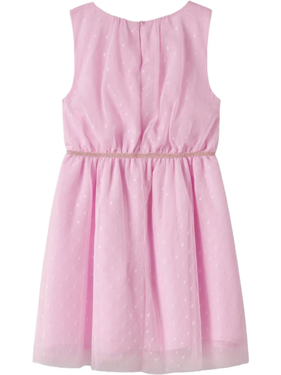 NAME IT semi-transparante korte jurk met stippen roze, foto 2