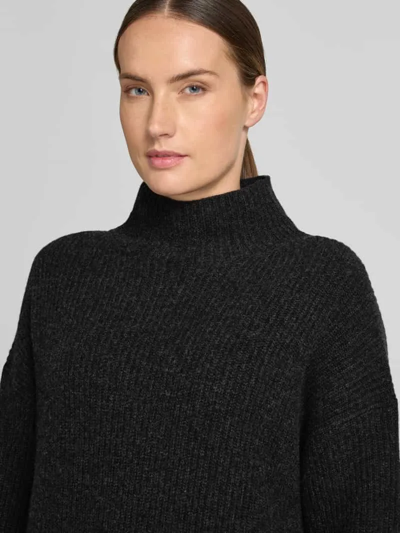 Marc O'Polo Loose fit tricotjurk van wolmix antraciet, foto 3