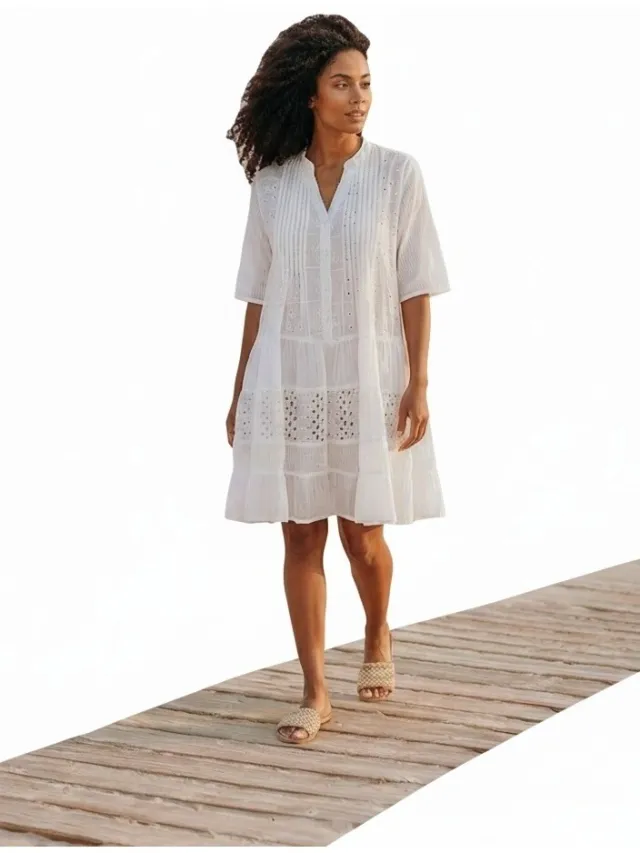 Isla Bonita By Sigris Korte Jurk Isla Bonita By Sigris Korte Jurk Wit