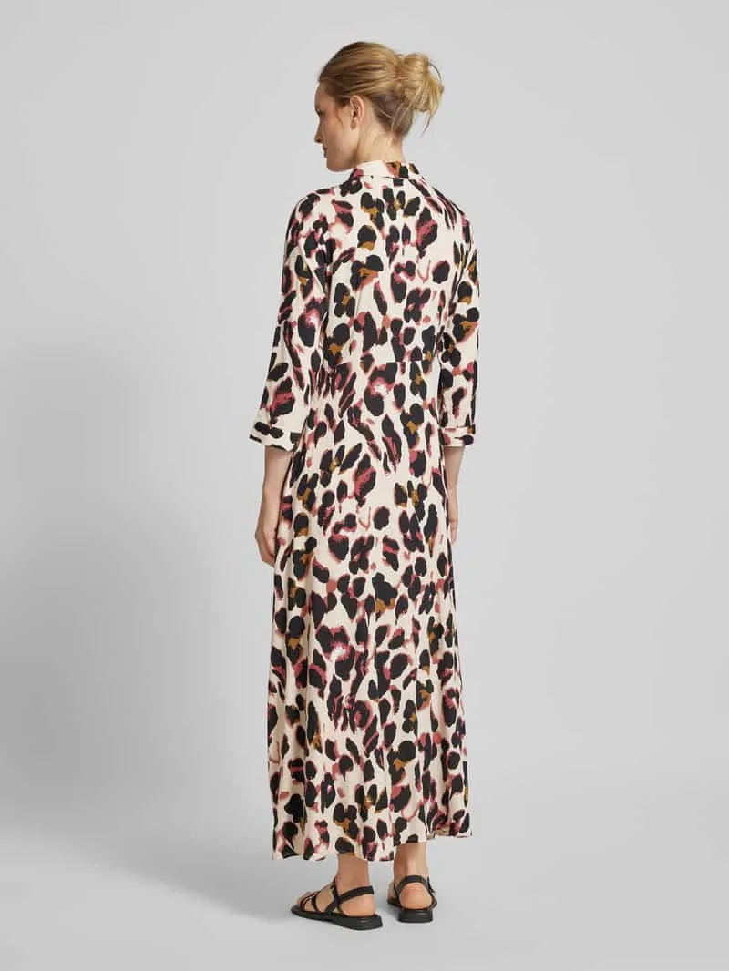 Yas Overhemdjurk van viscose met knoopsluiting zwart, foto 3