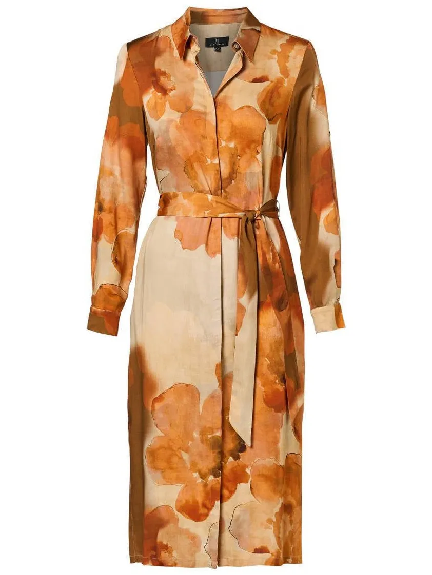 Mart Visser Bowie gebloemde blousejurk oranje, foto 2