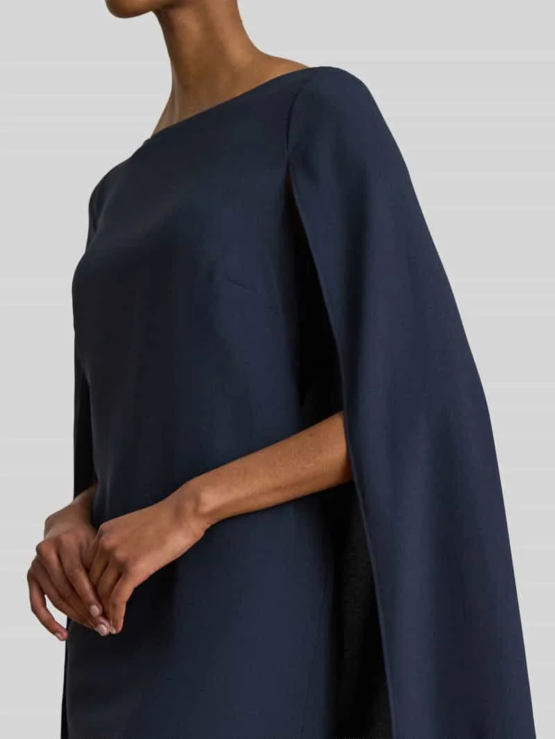 Lauren Ralph Lauren A-lijn cocktailjurk met cape donkerblauw, foto 5