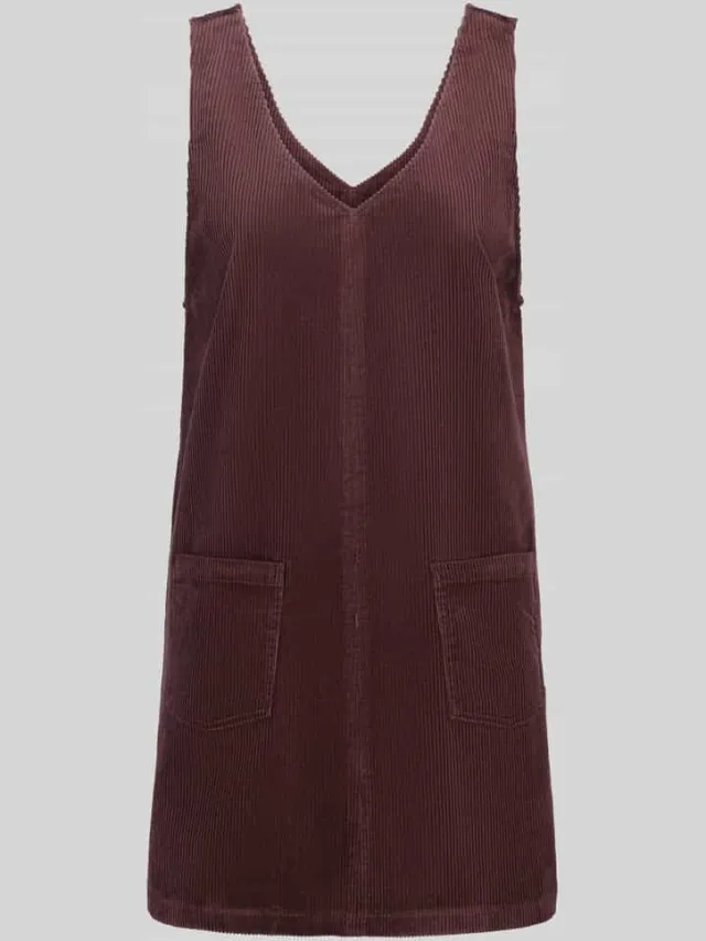 Marc O'Polo Mini-jurk van katoenmix Donkerbruin