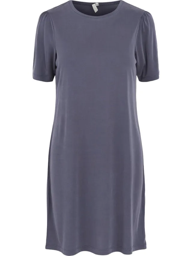 Pieces PCKAMALA SS PUFF SLEEVE DRESS NOOS BC Ombre Blue Vrouwen