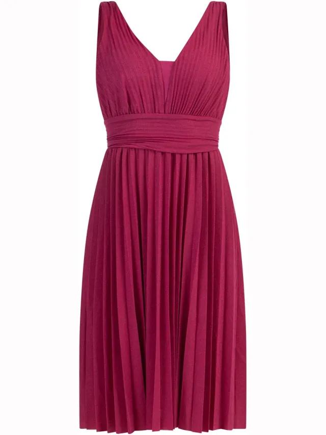 Faina midi-jurk roze