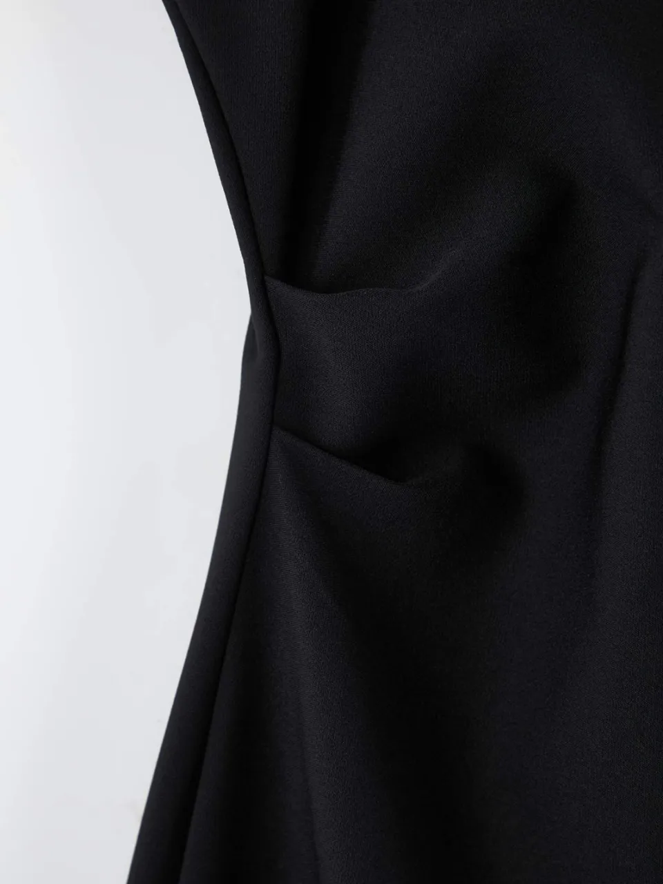Turkishsouq Curve Dames Rechte Midi Mouwloze Feest Bodycon Plus Zwart
