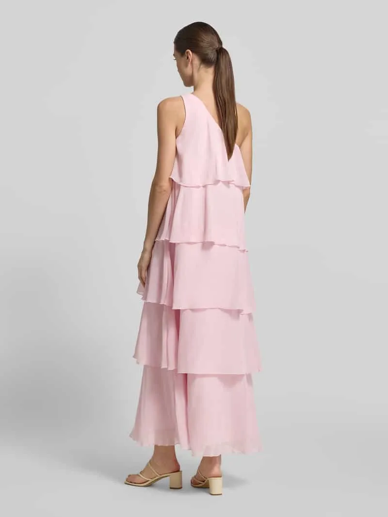 Vero Moda Uitlopend maxi-jurk met ruchedetail model 'FELICIA' Roze