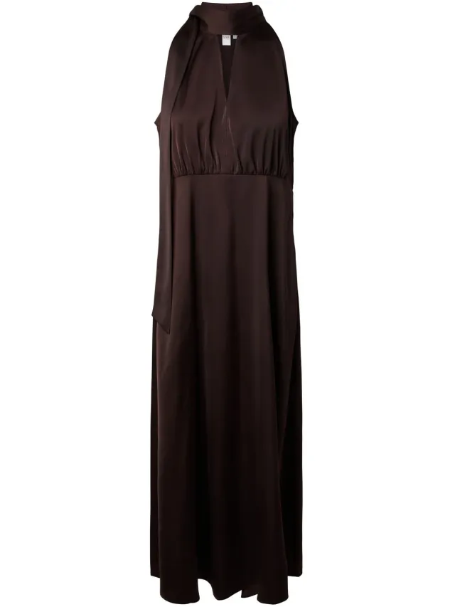Yas Maxi jurk YASTHEA Coffee Bean1