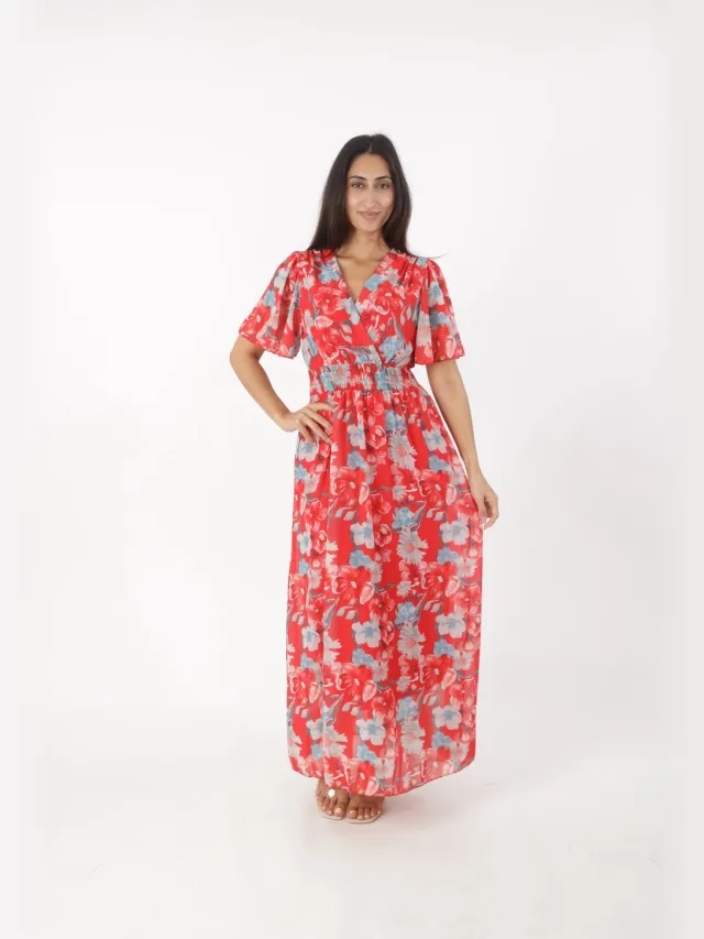 Elara Maxikleid Rot