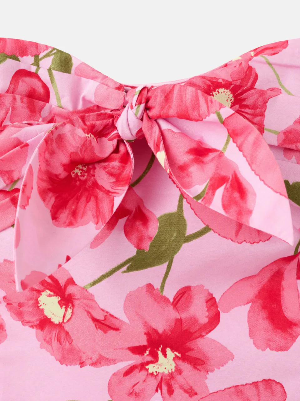 Mango strapless gebloemde jurk - roze, foto 6