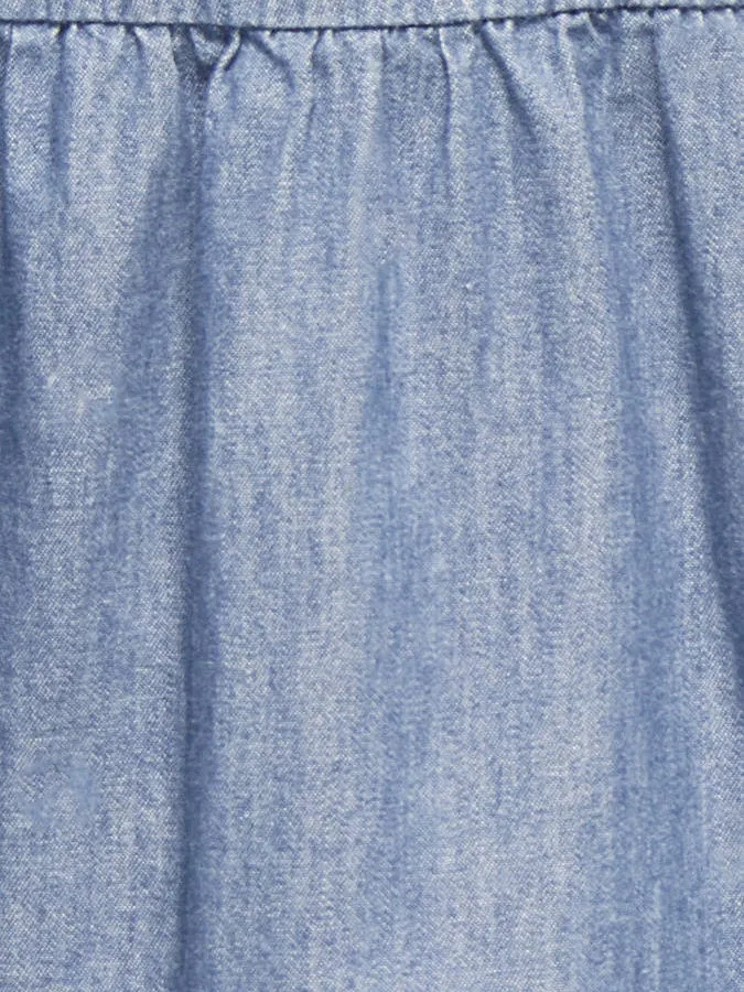 Only korte jurk blauw, foto 3