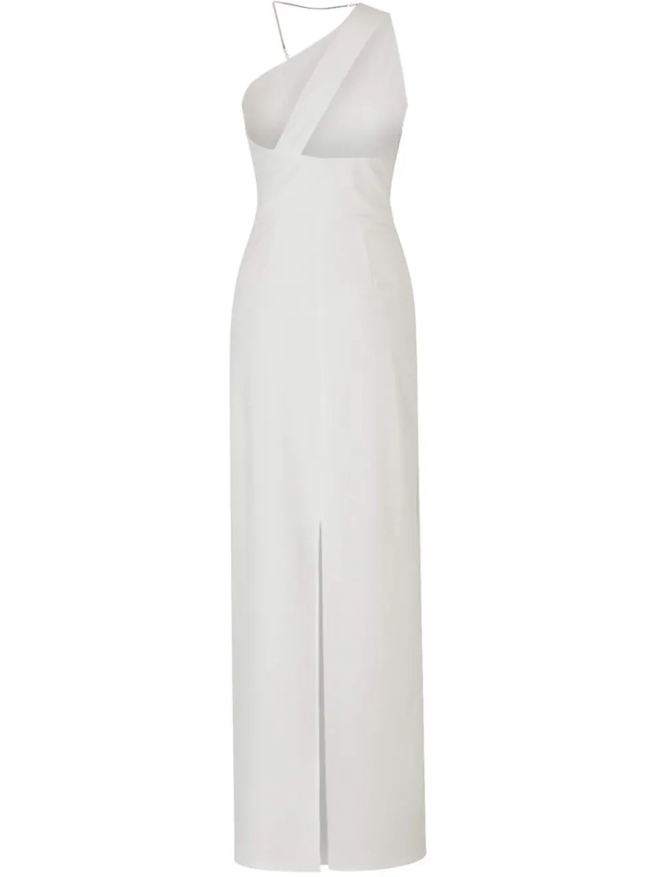 Trendyol TRENDYOLMİLLA Dames Ecru Effen Maxi Mouwloos Recht Avond & Gala Jurk