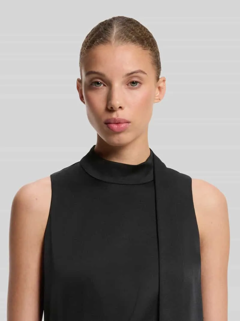 Hugo Maxi-jurk met drapering model 'Kedina-1' zwart, foto 2