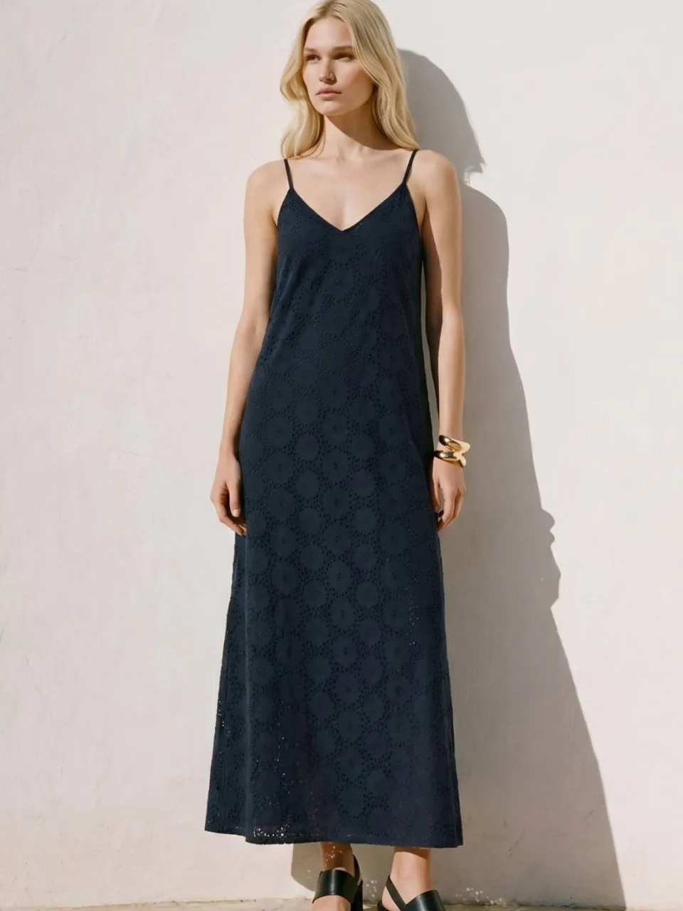 Vero Moda midi jurk marineblauw, foto 2