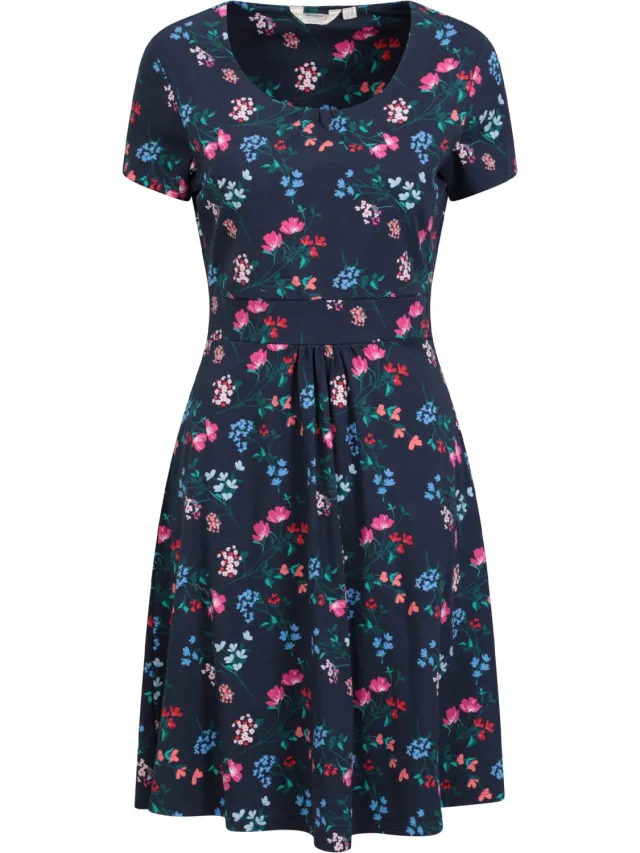 Mountain Warehouse Dames/Dames Orchid Bloemen UV-beschermende jurk (Marine) Marineblauw