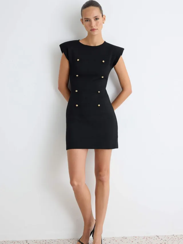Trendyol TRENDYOLMİLLA Dames Zwart Effen Maxi Mouwloos Bodycon Jurken