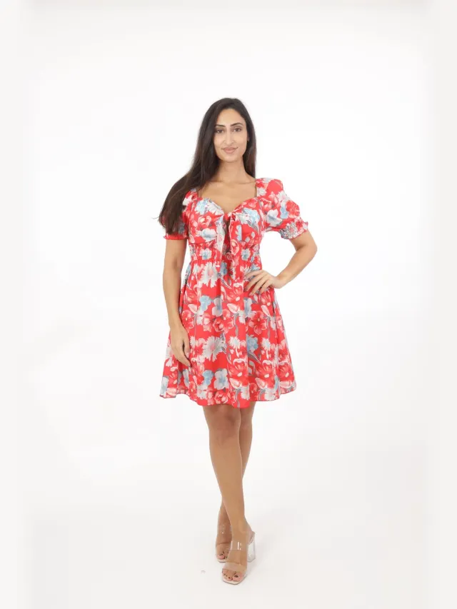 Elara Midikleid Rot Hamburg