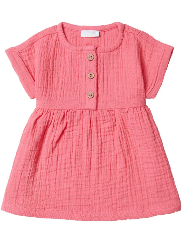 Noppies Girls Dress Chambery short sleeve Meisjes Jurk - Camelia Rose