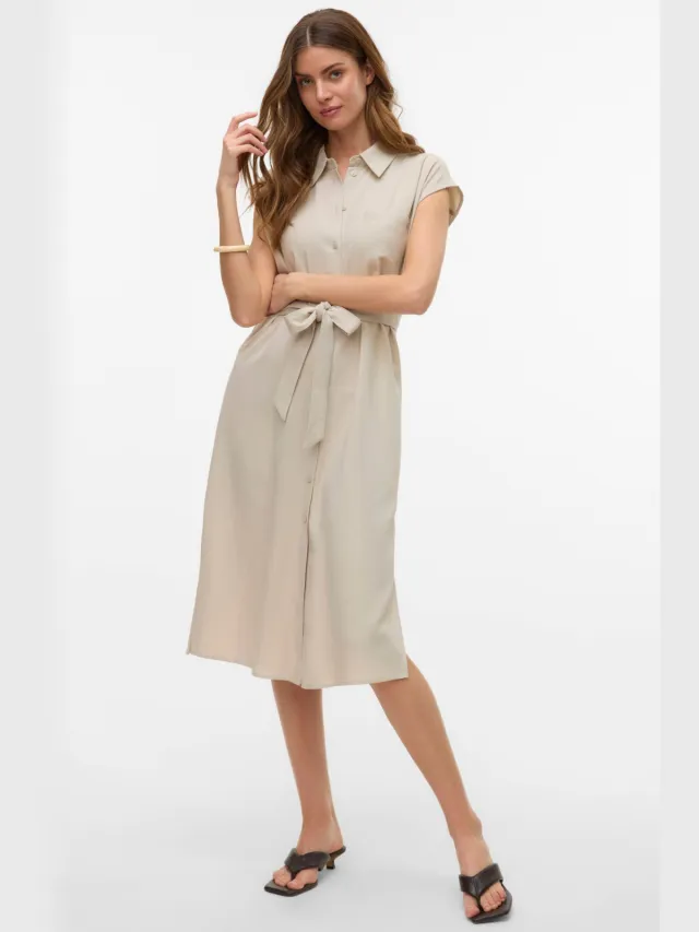 Vero Moda blousejurk Beige