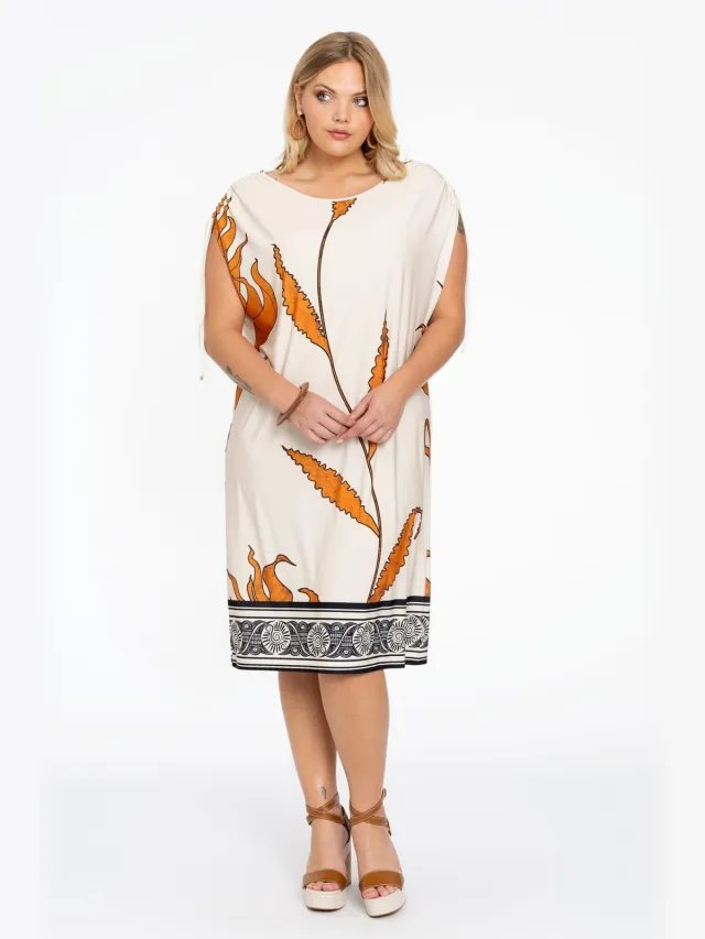 Yoek Jurk met koordjes | Beige, foto 2
