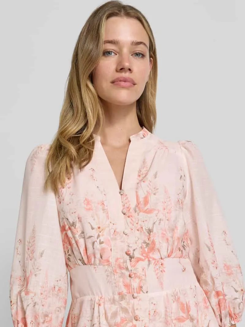 NEO NOIR maxi-jurk met serafinokraag model 'Stellar' rosé, foto 4