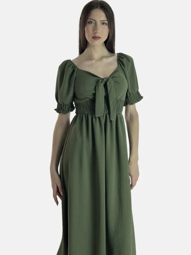 Elara Maxikleid Khaki