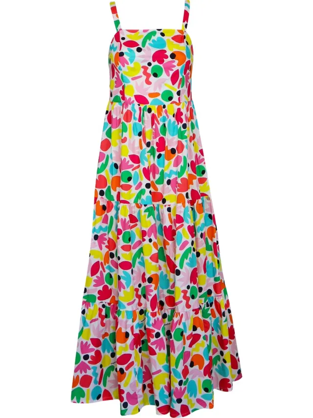 Very Simple Verysimple • kleurrijke maxi jurk • maat XS (IT40) Groen