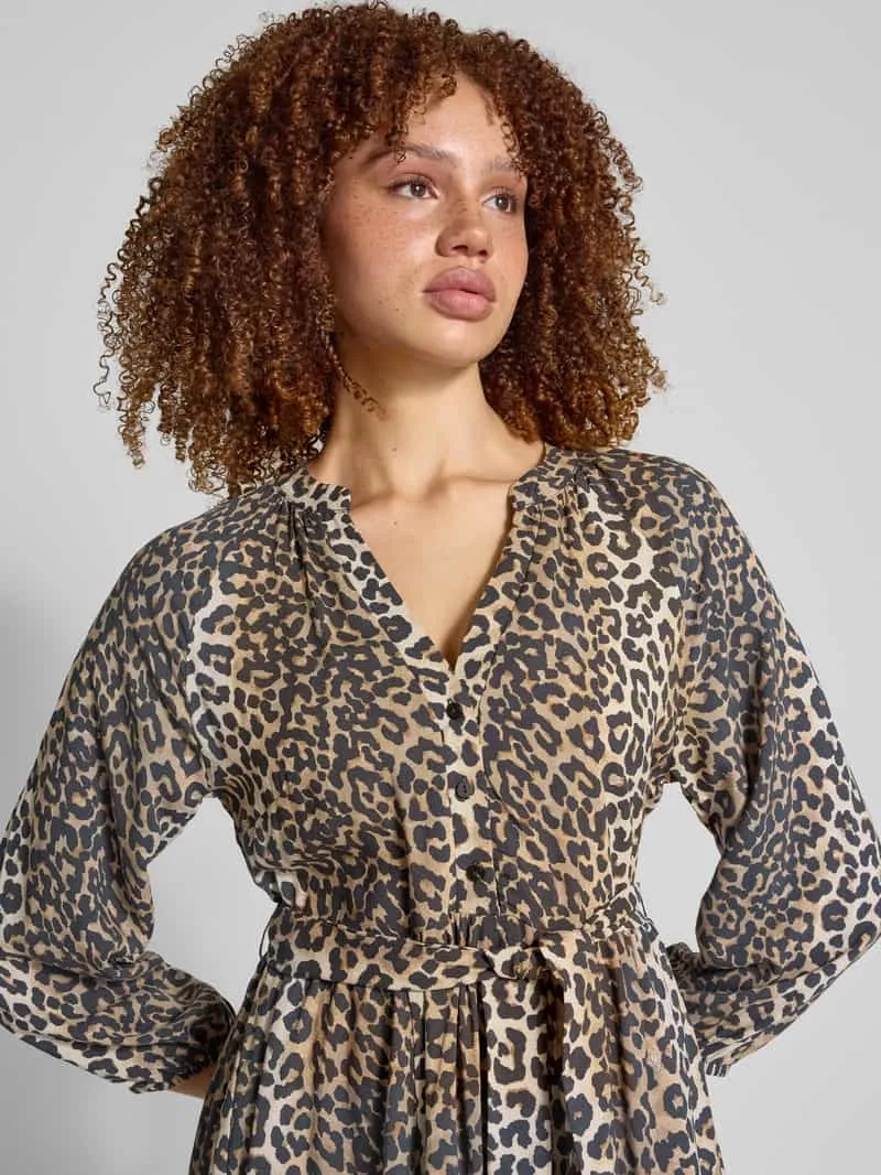 Only Soepele vrijetijdsjurk van pure viscose, model 'NOVA LIFE' zand, foto 4