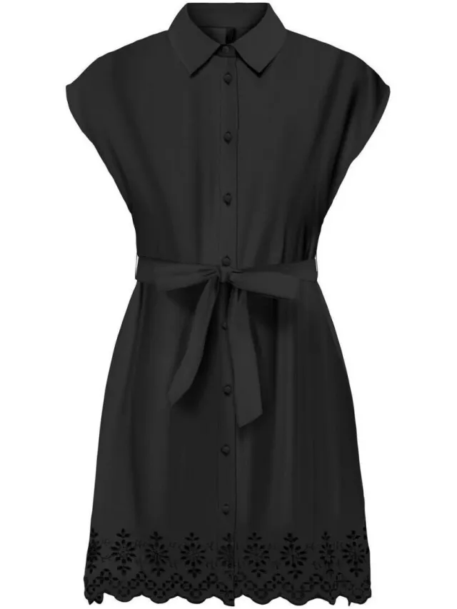 Only Jurk Only 15353912 LOU LIFE-BLACK Zwart