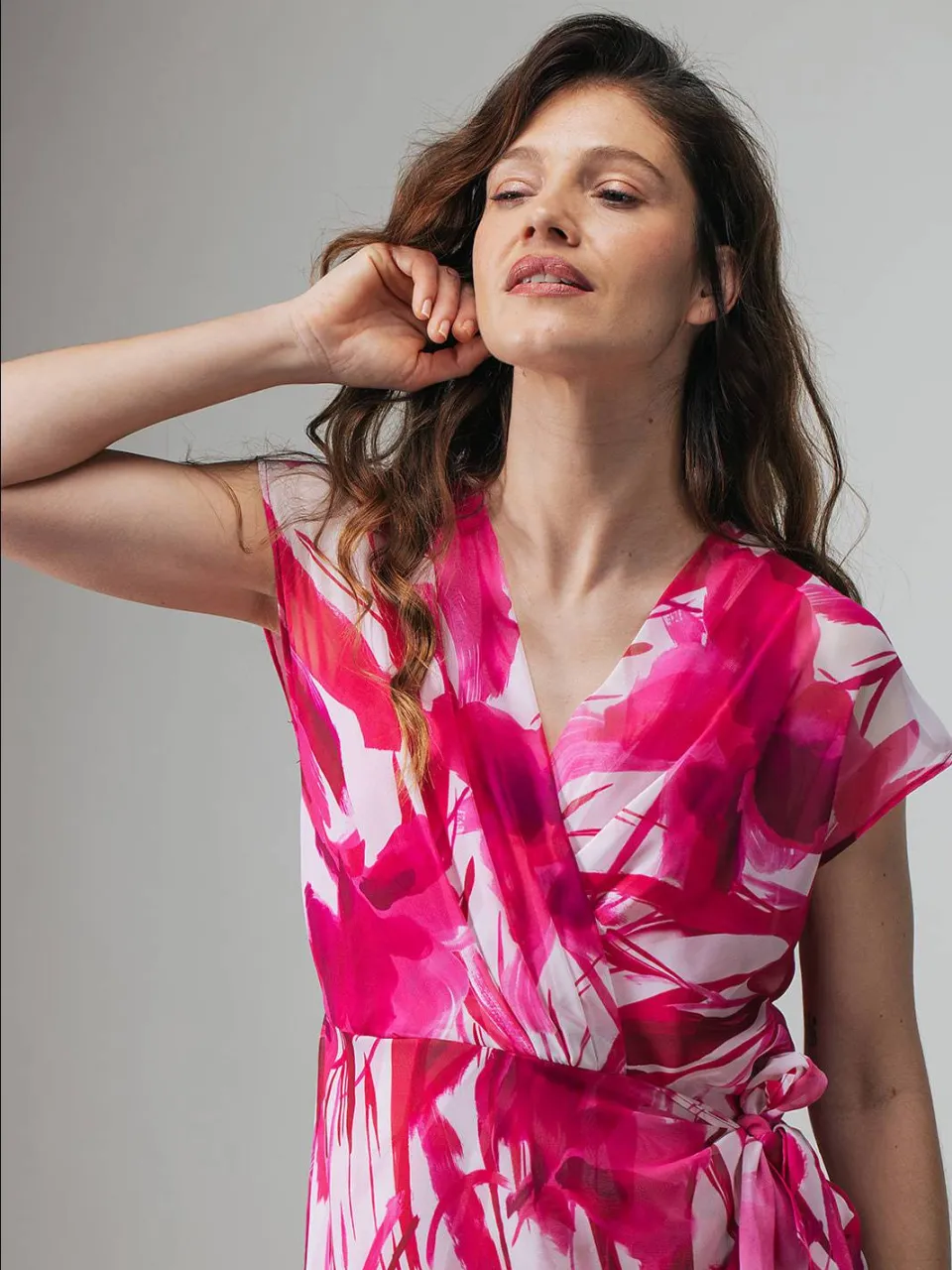 LabeL DOT wikkel-/overslagjurk roze, foto 4