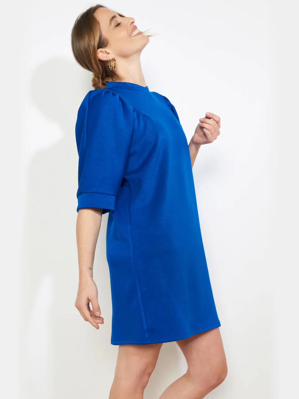LOLALIZA sweatjurk blauw, foto 4