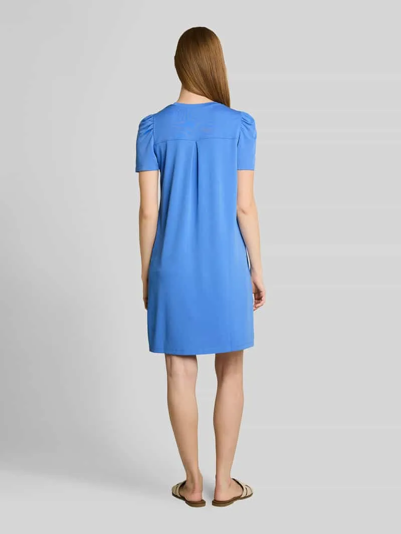 Tom Tailor regular fit vrijetijdsjurk van modalmix koningsblauw, foto 3