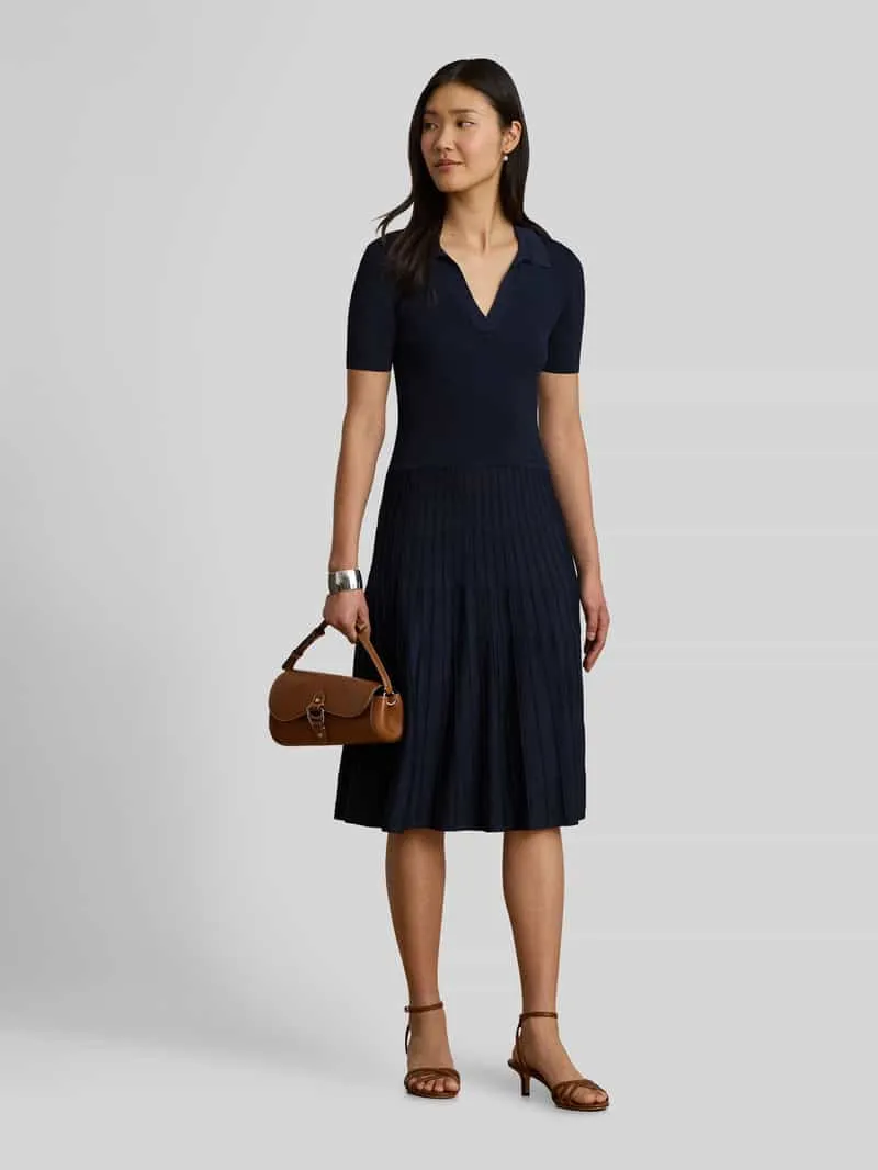 Lauren Ralph Lauren Vrijetijdsjurk van viscosemix marineblauw, foto 3