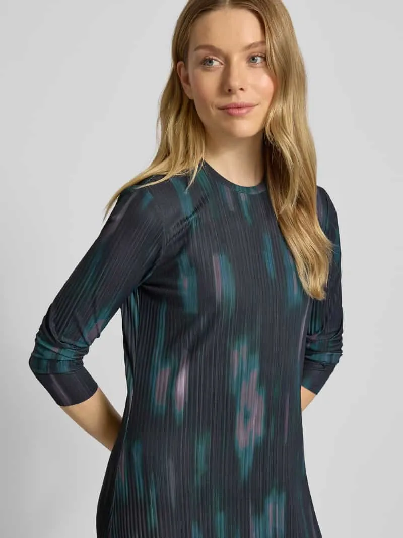 Jake*s Casual Midi-jurk met plissévouwen zwart, foto 3