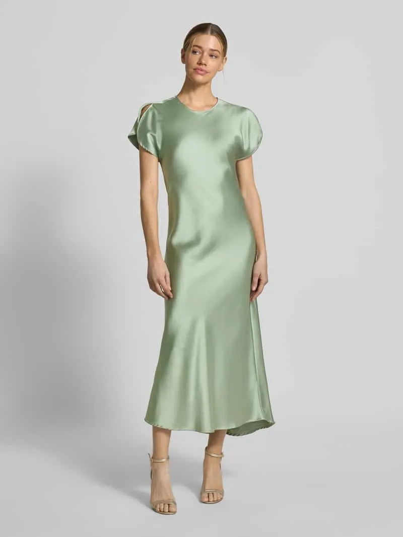 GUIDO MARIA KRETSCHMER WOMAN cocktailjurk met ronde hals model 'Miley' Olijfgroen