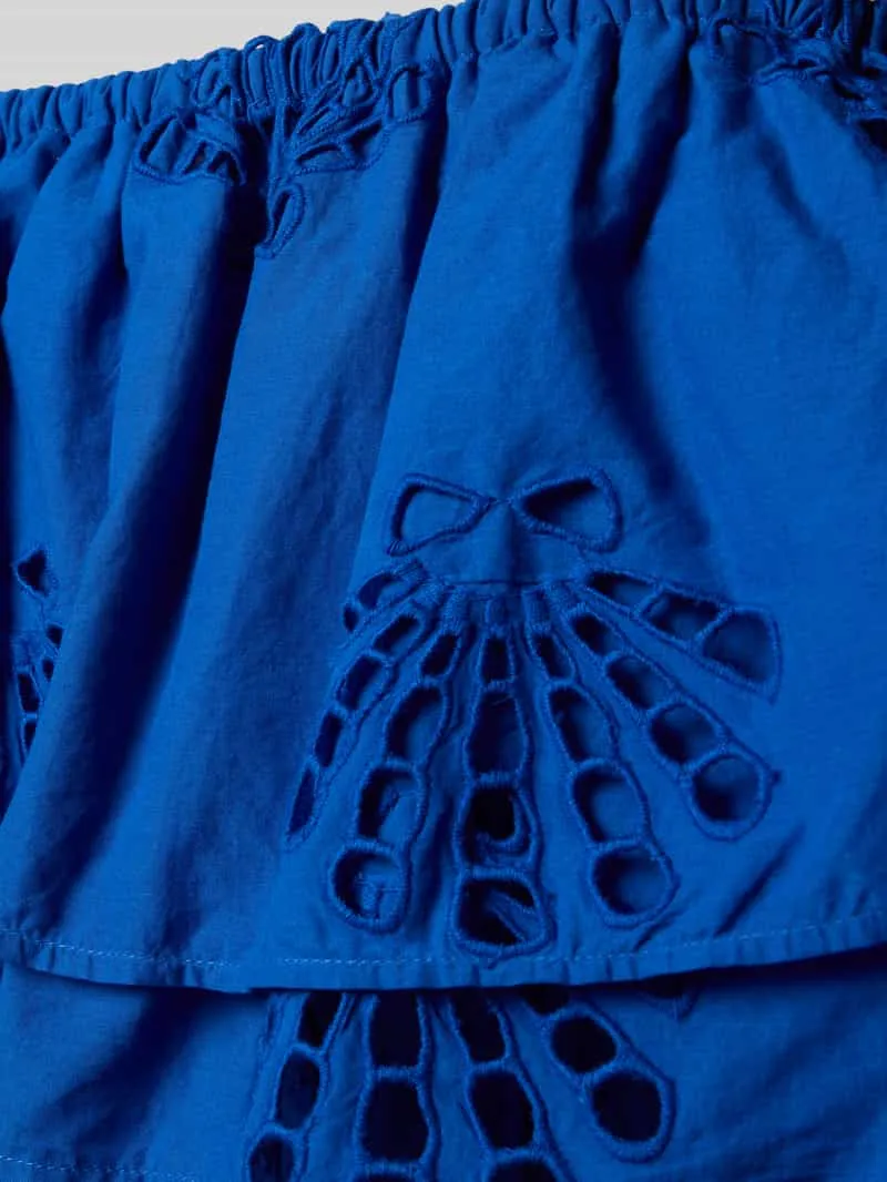 Watercult Strandjurk met ajourwerk model 'DOLCE LEMON' koningsblauw, foto 2