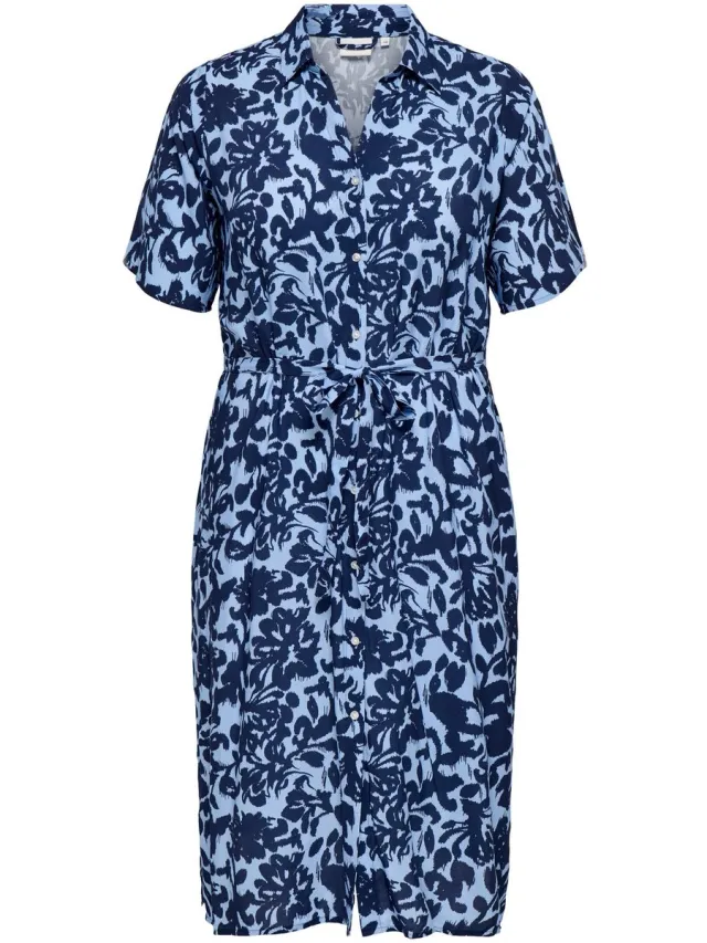 Only Carmakoma Blousejurk CARYASMIN Midi-jurk Serenity