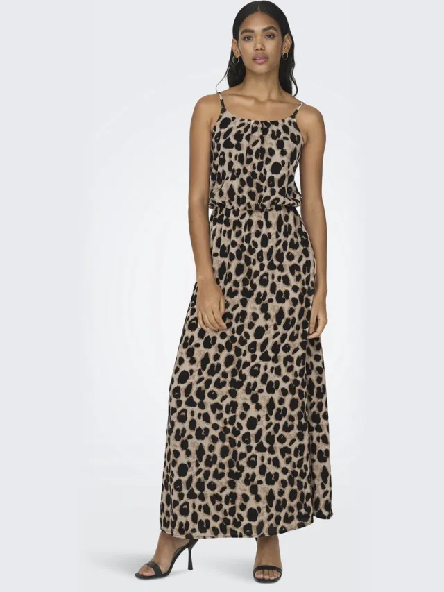Only ONLWINNER LIFE S/L MAXI DRESS NOOS WVN - Dames - Maxi jurken Tofu