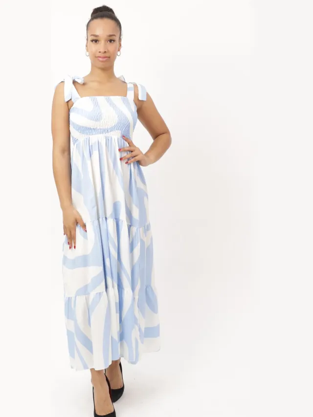 Elara Maxikleid Hellblau