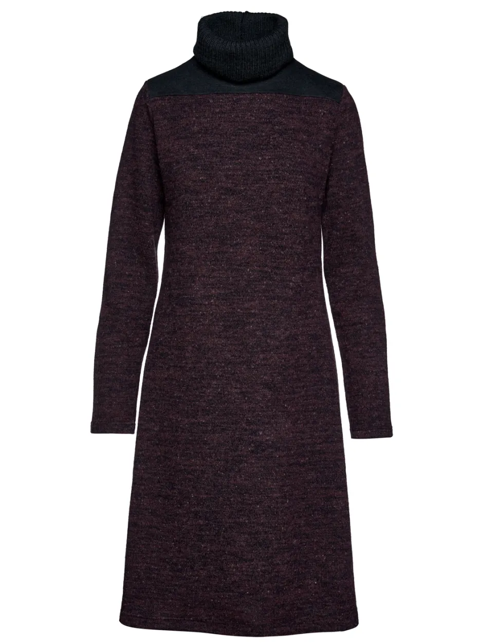 Conquista Wollen Blend Polo Hals Jurk melange, foto 2