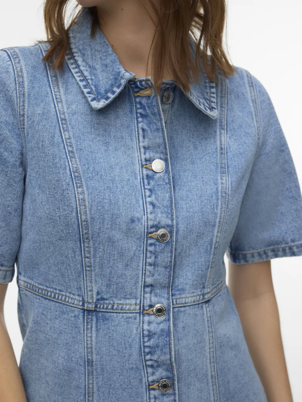 Vero Moda spijkerjurk light blue denim, foto 5