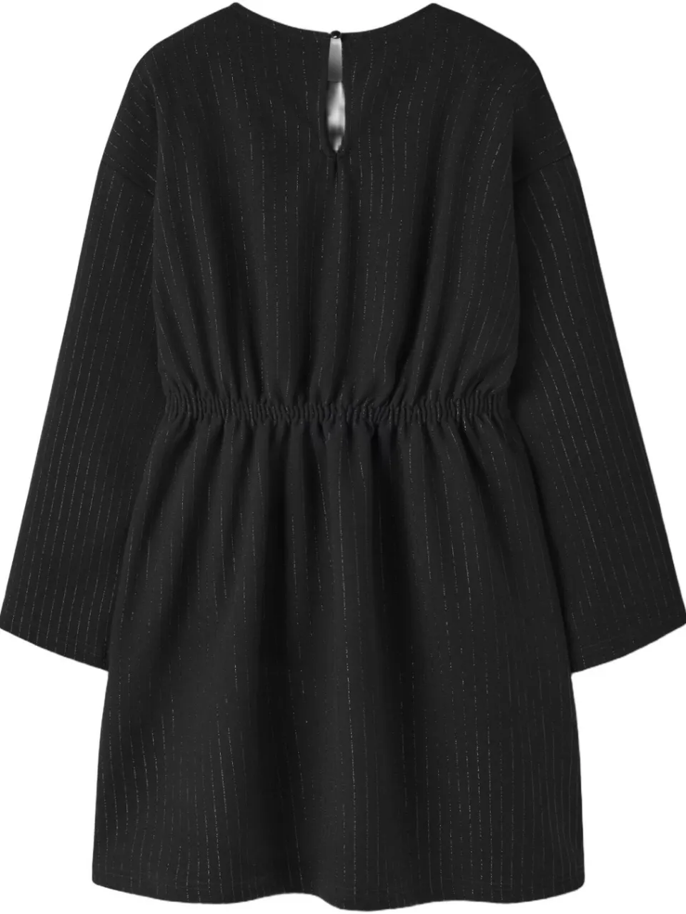 NAME IT KIDS jurk met glitters en krijtstreep - zwart, foto 3