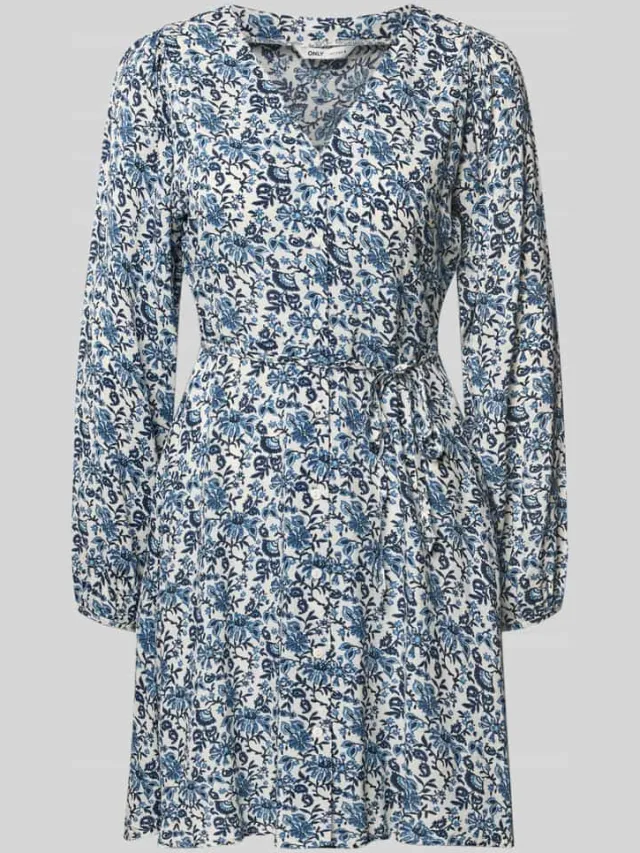 Only Getailleerde vrijetijdsjurk van zuivere viscose model 'EVIDA' bleu, foto 2