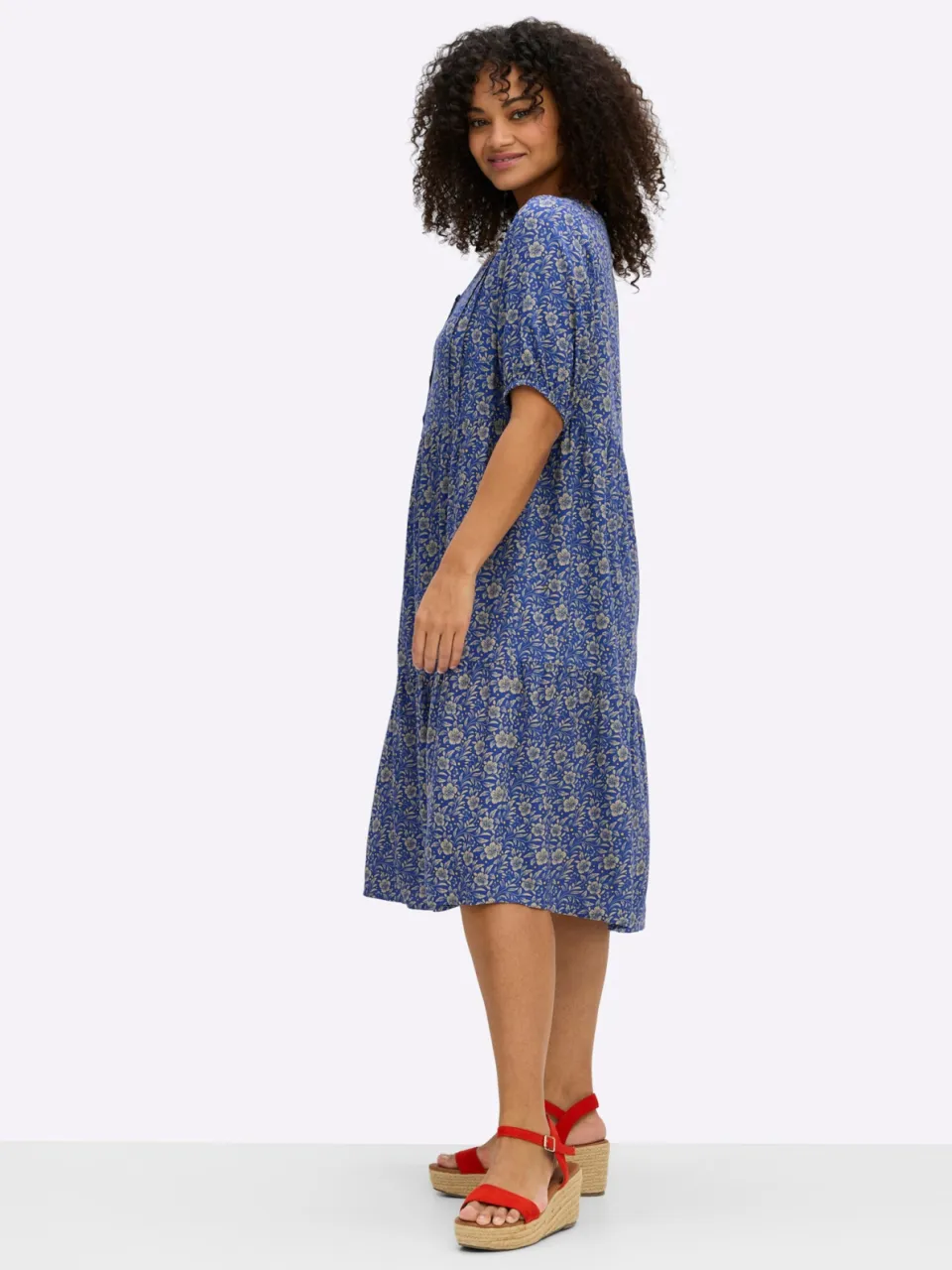 Tuniekjurk koningsblauw/sesam