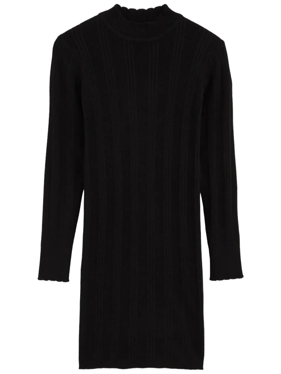 WE Fashion gebreide bodycon jurk zwart, foto 2