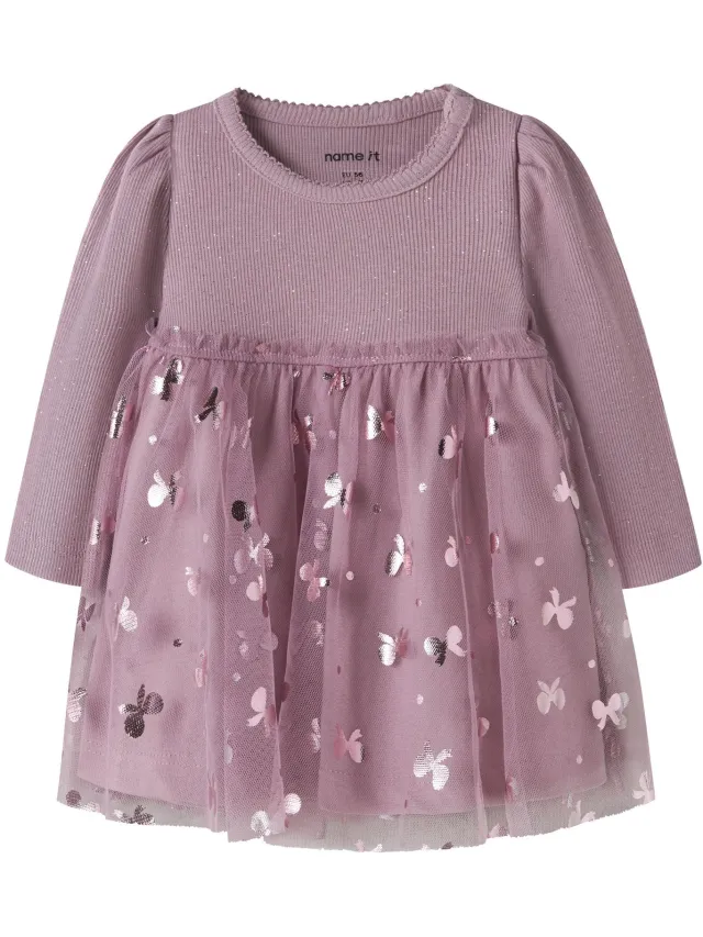 NAME IT Jurk Regular fit Mauve Shadows1